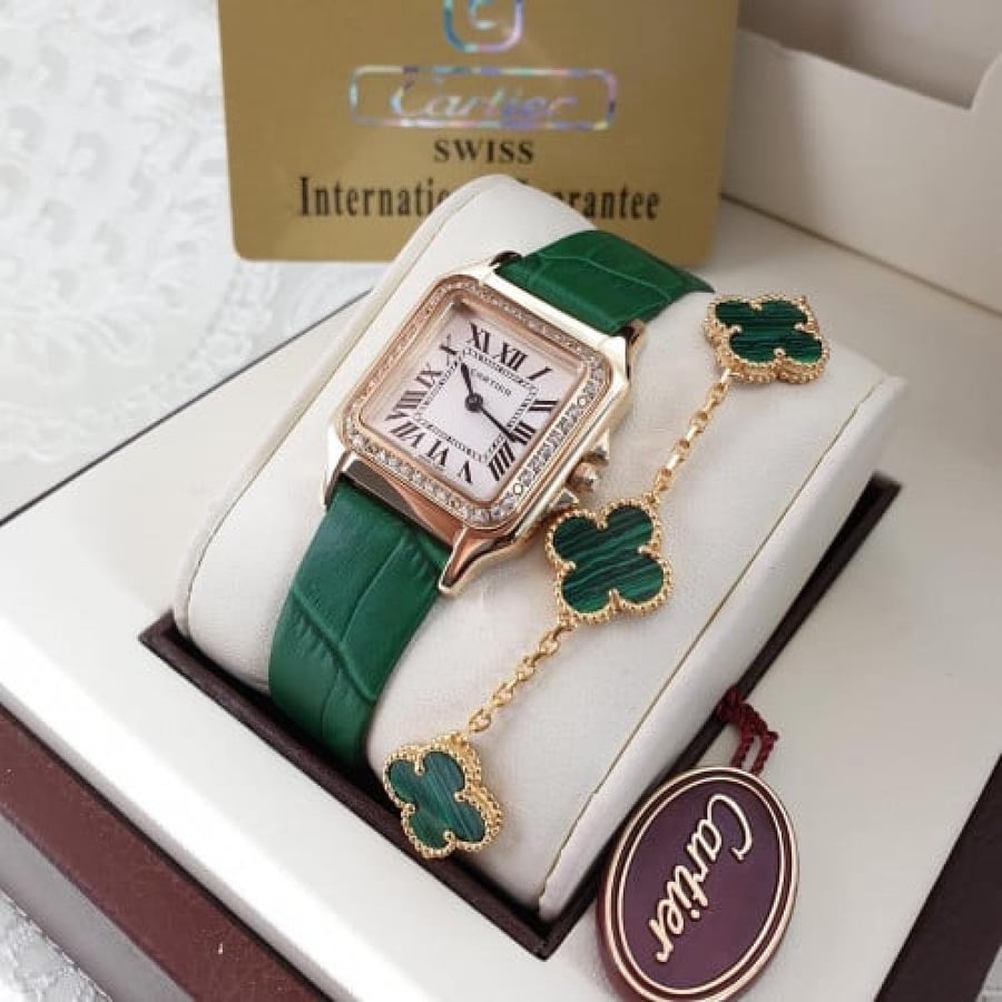 ساعة كارتير نسائي درجة اولى مع اسورة