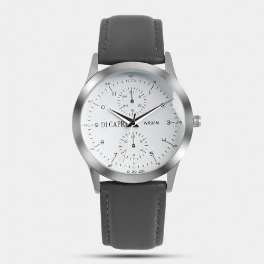 ساعة ماركة دي كابري جلدDe Capri leather watch