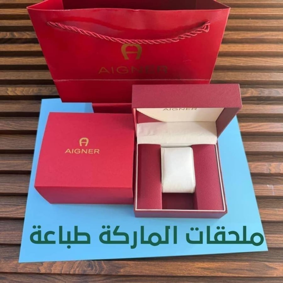 ساعة آغنر نسائية موديل "فلورا" - مينا أبيض صدفي| متجر ديلون