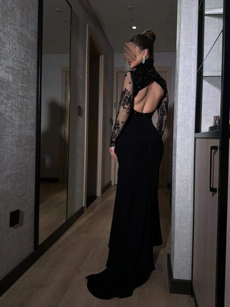 فستان سهرة أسود