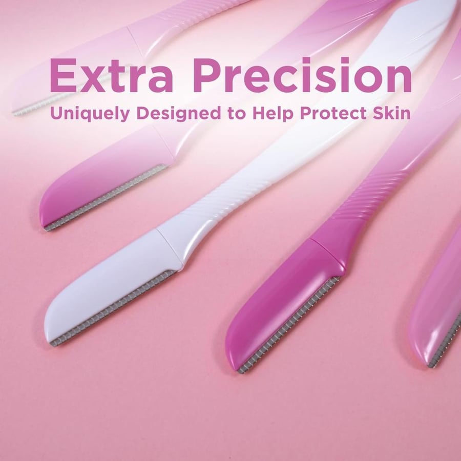 Intension eyebrow contouring and facial hair removal disposable precision razors 5pcs