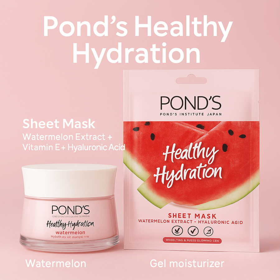 Pond’s Healthy Hydration – مجموعة الترطيب المنعشة بخلاصة البطيخ