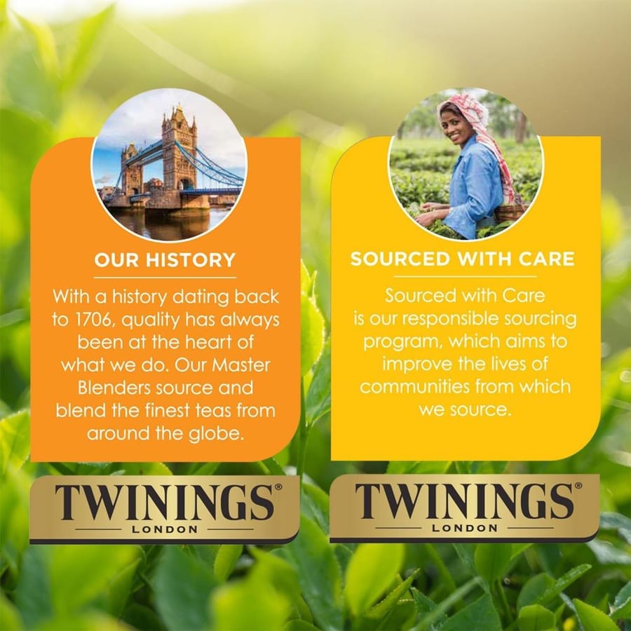 شاي التوت البري العشبي الفاخر من Twinings نكهة طبيعية وخالٍ من الكافيين 20 كيس