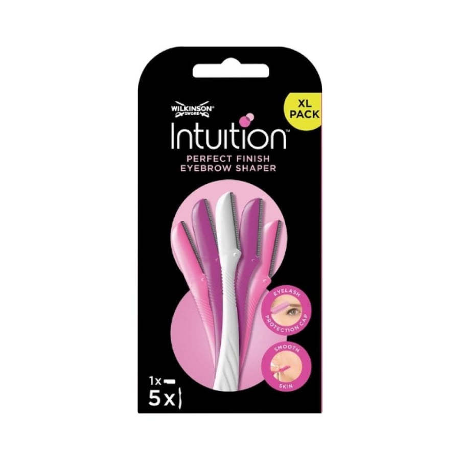 Intension eyebrow contouring and facial hair removal disposable precision razors 5pcs
