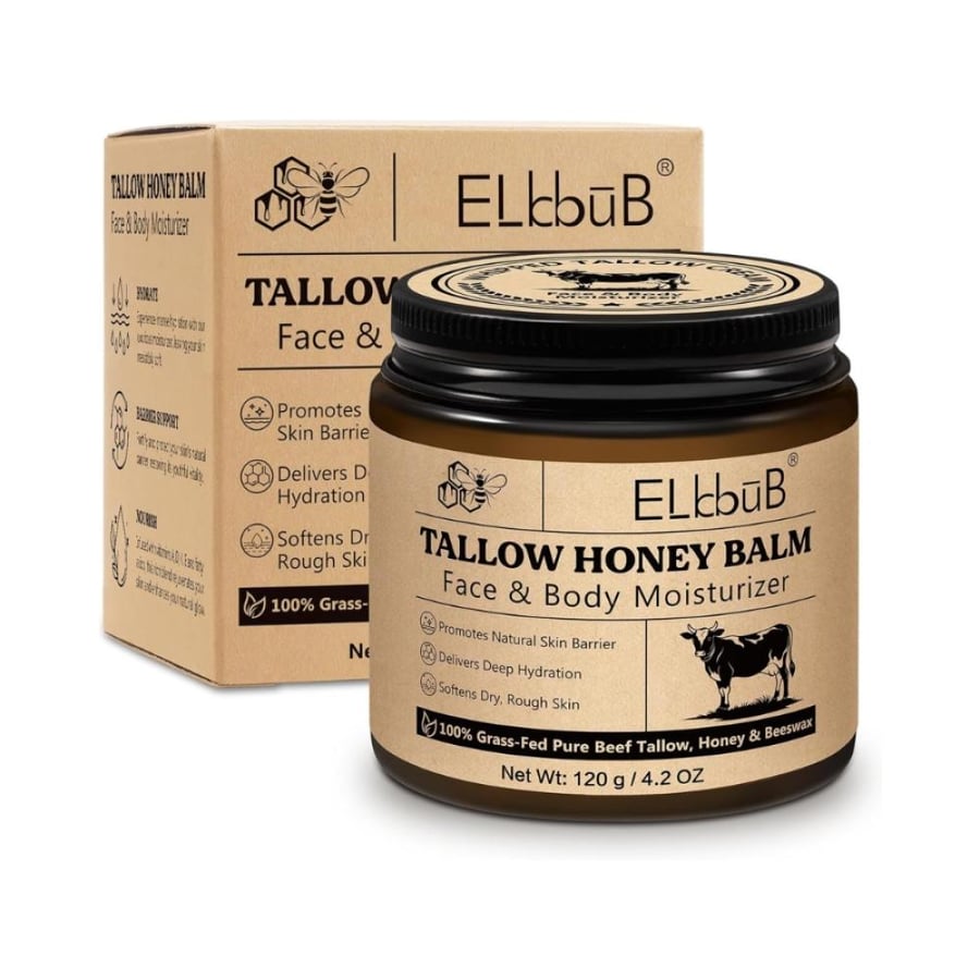 كريم مرطب للجسم والوجه بالعسل الطبيعي وشمع النحل – Tallow Balm – مناسب للبشرة الحساسة