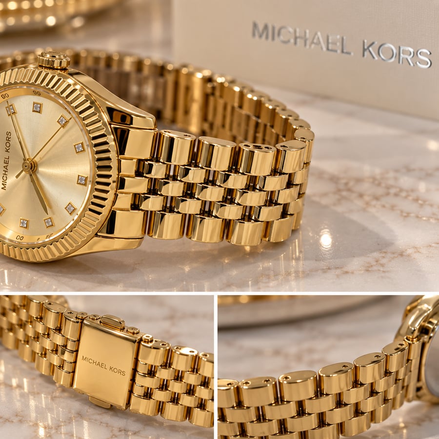 ساعة مايكل كورس النسائية الذهبية – Michael Kors