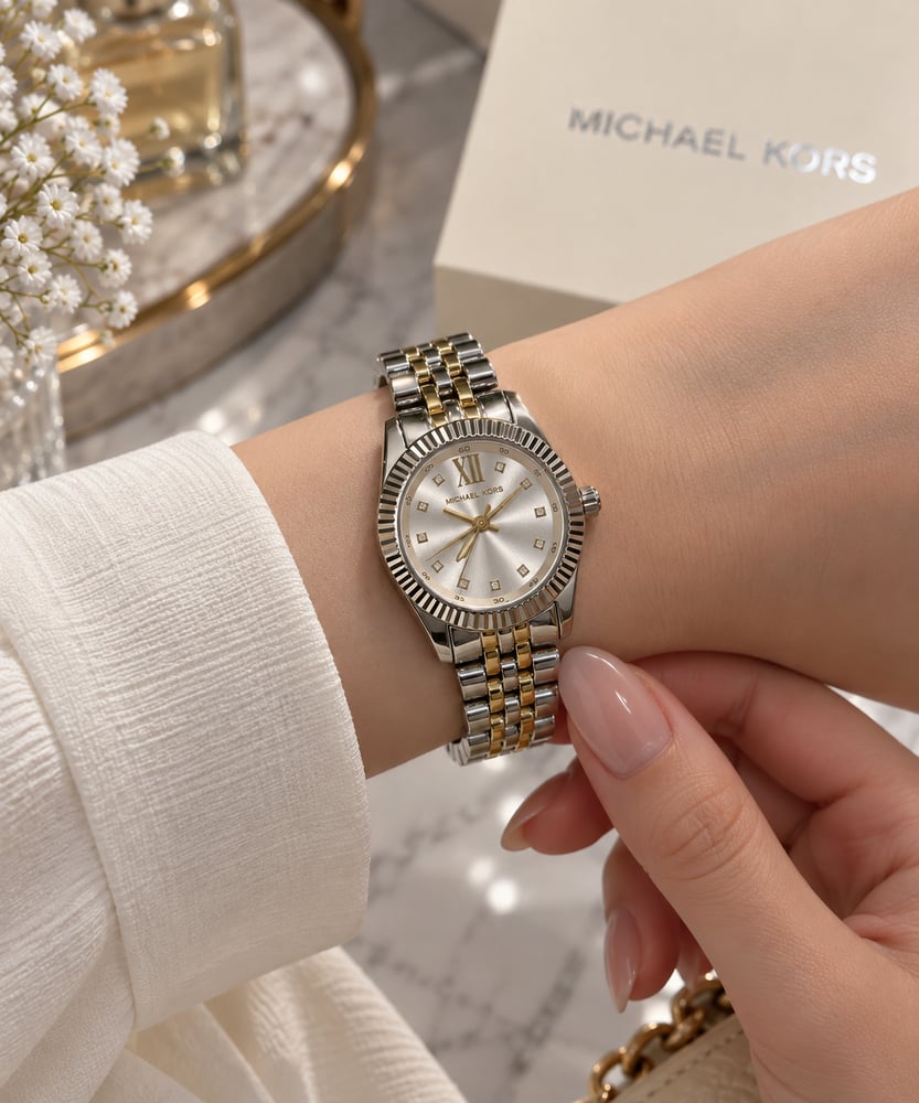 ساعة مايكل كورس النسائية – Michael Kors أناقة فاخرة بتفاصيل ناعمة