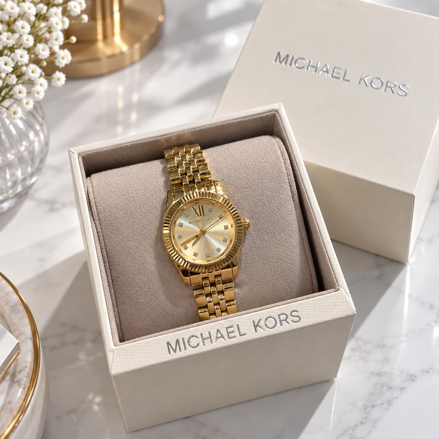ساعة مايكل كورس النسائية الذهبية – Michael Kors