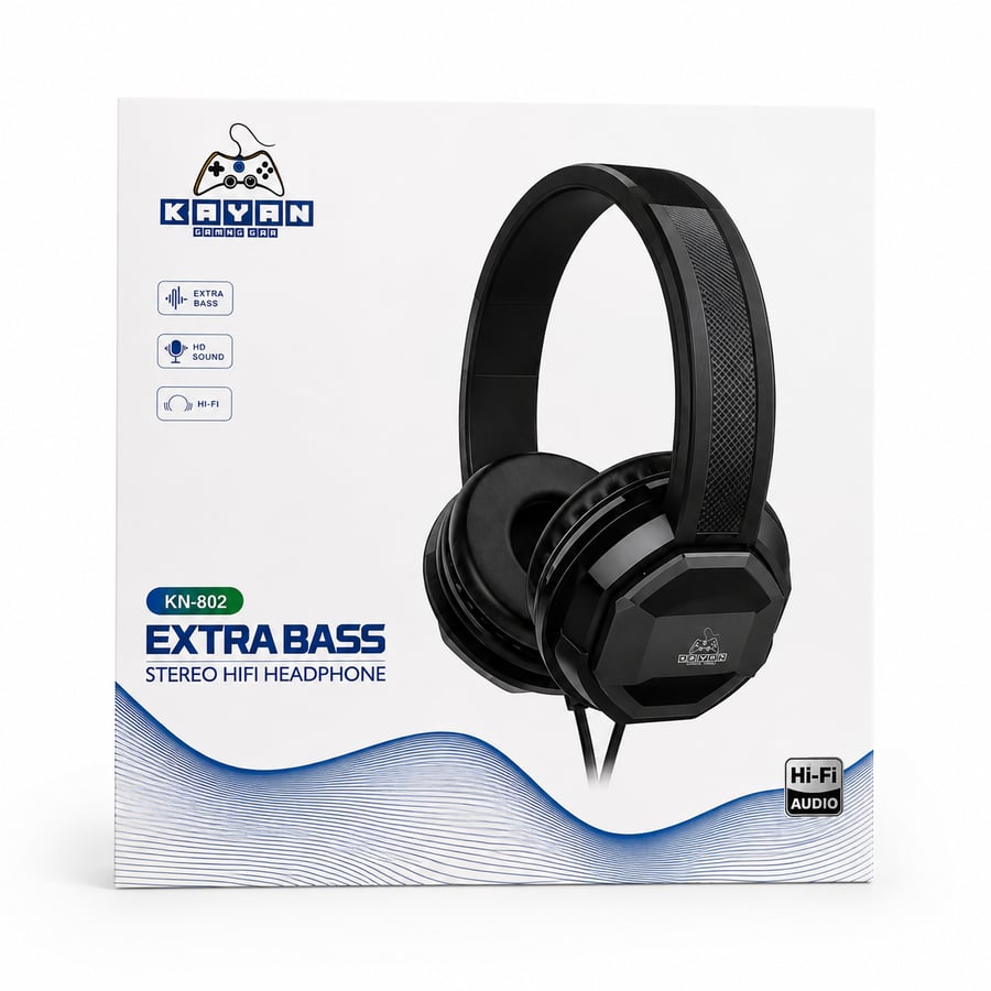 سماعة رأس سلكية KAYAN KN-802 Extra Bass – Stereo Hi-Fi