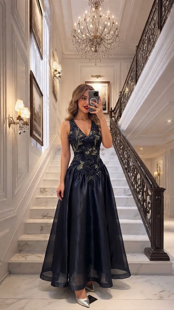 فستان سهرة إطلالة فاخرة ️