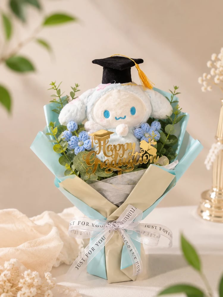 بوكية التخرج سينامورول 🎓🩵 - Cinnamoroll Graduation Bouquet 🩵