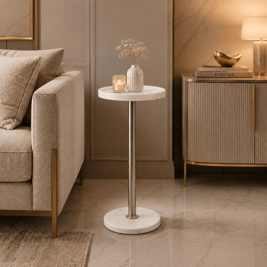طاولة خدمة مفرد فضىبتصميم عصرى و أنيق