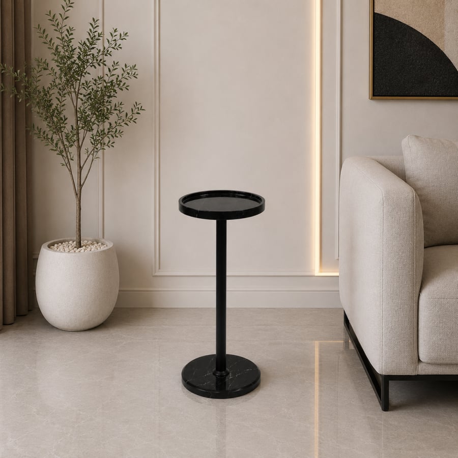 طاولة خدمة مفرد أسودبتصميم عصرى و أنيق