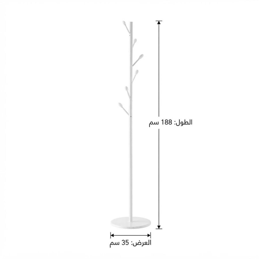 علاقة ملابس عصرية باللون الأبيض