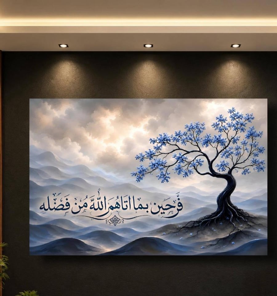 لوحه فرحين بما اتاهم الله... كانفس الله