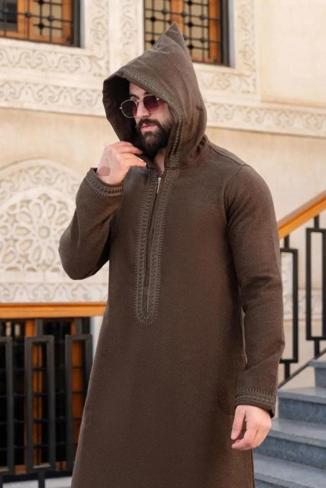 ثوب رجالي شتوي مغربي-متجر فرح