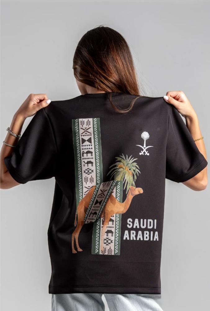 قميص اليوم الوطني أسود-متجر فرح