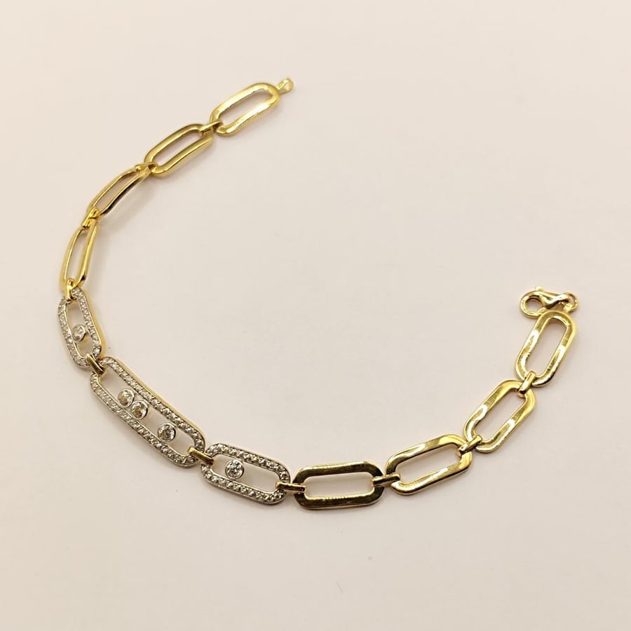 Bracelet 8 inches 18k