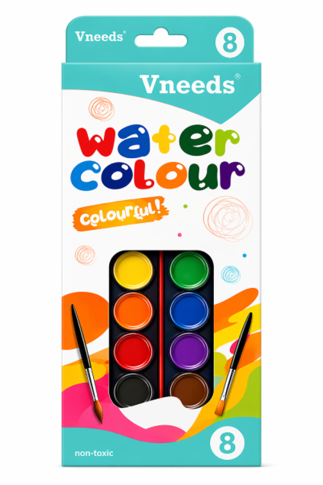 الوان مائية حجارة 8 لون VNEEDS