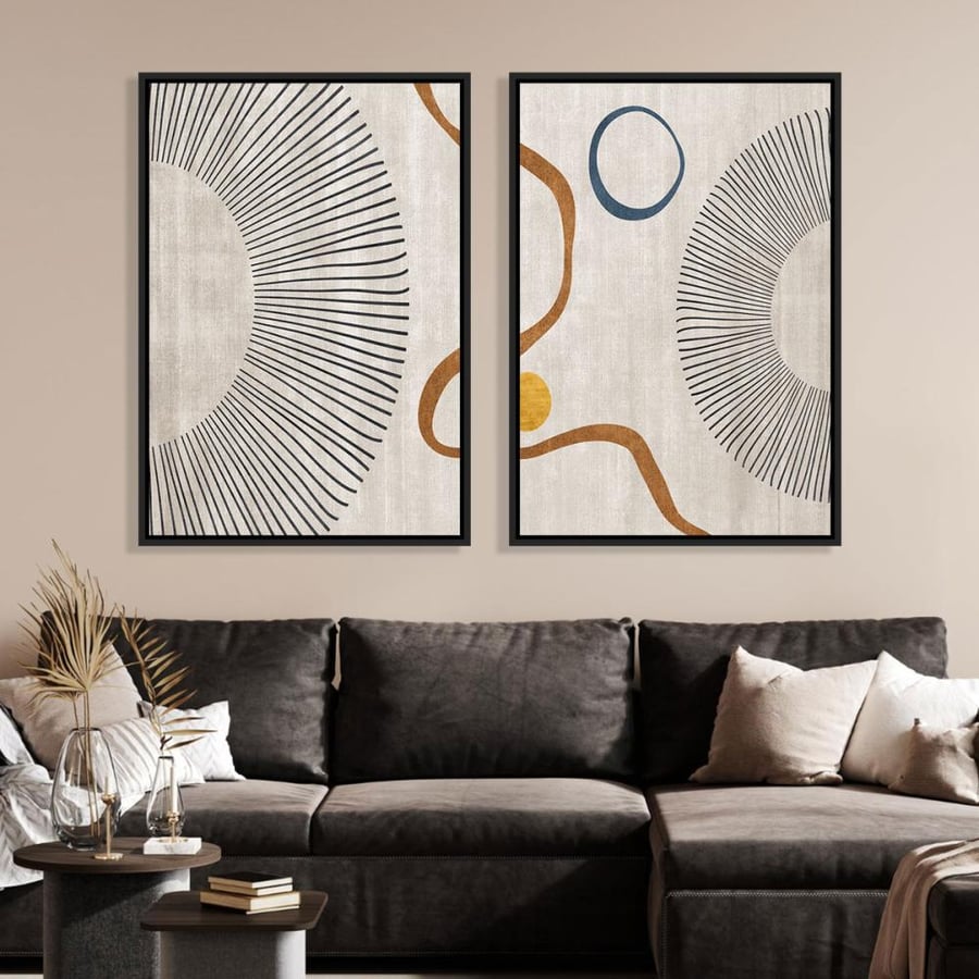 لوحة ثنائية تصميم عصري