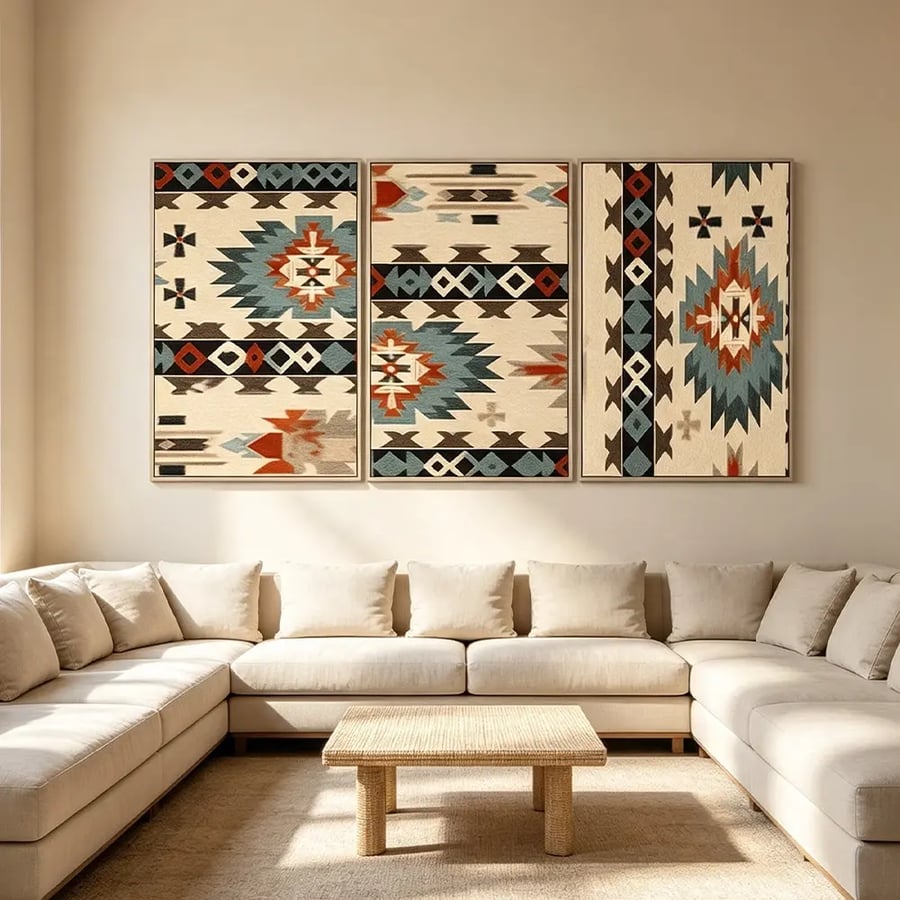 لوحة ثلاثية تصميم عصري