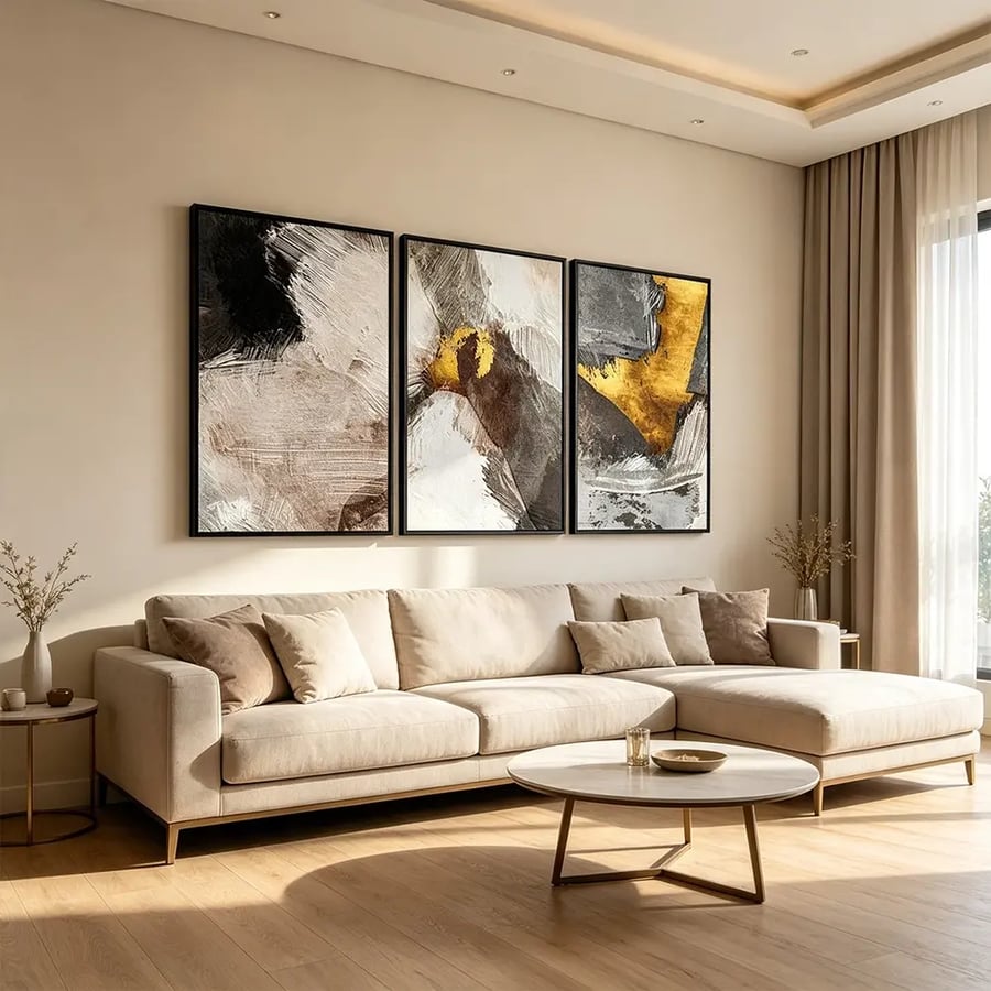 لوحة ثلاثية تصميم عصري