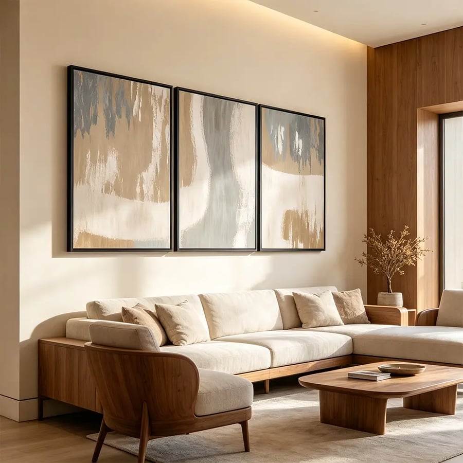 لوحة ثلاثية تصميم عصري