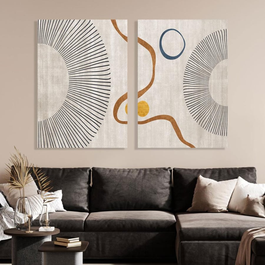 لوحة ثنائية تصميم عصري