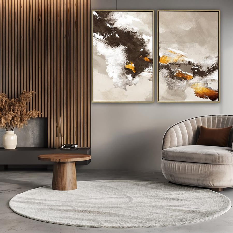 لوحة ثنائية تصميم عصري