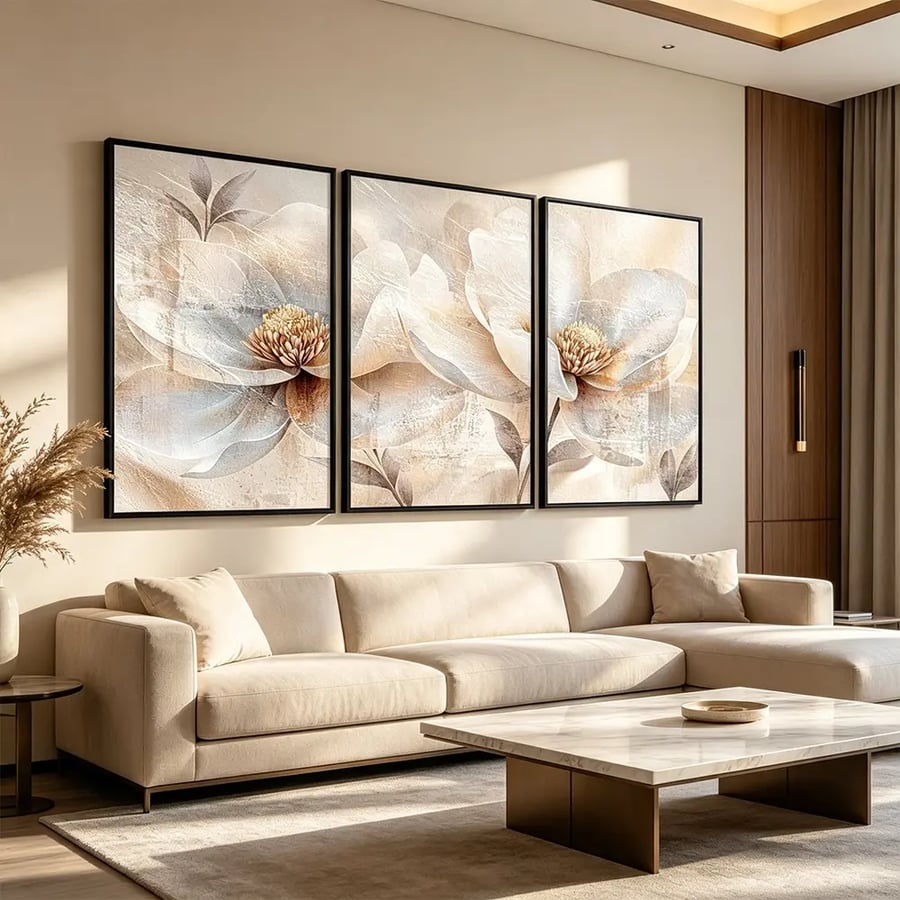 لوحة ثلاثية تصميم عصري