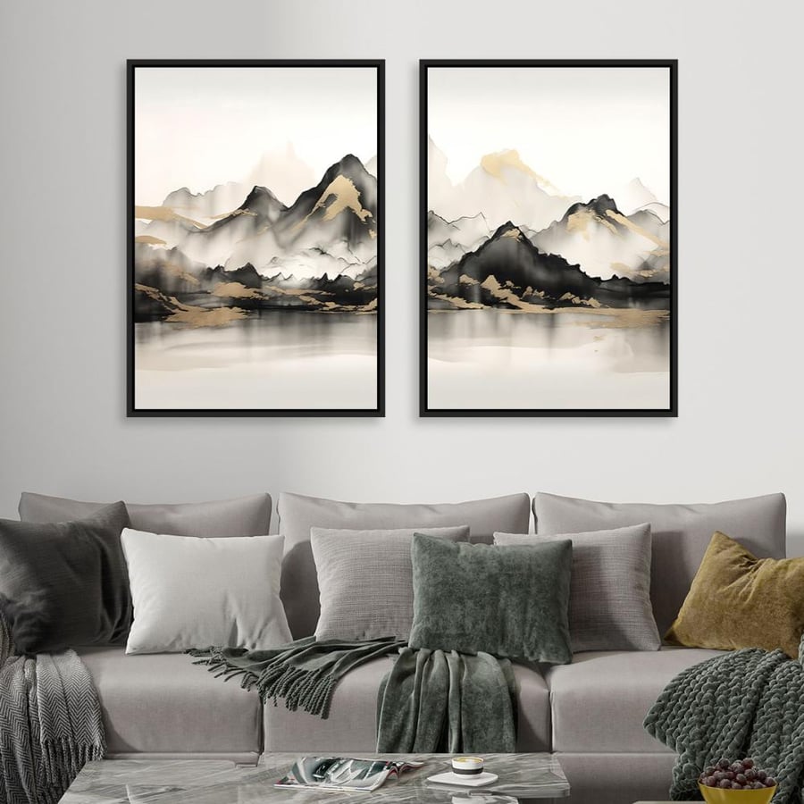لوحة ثنائية تصميم عصري