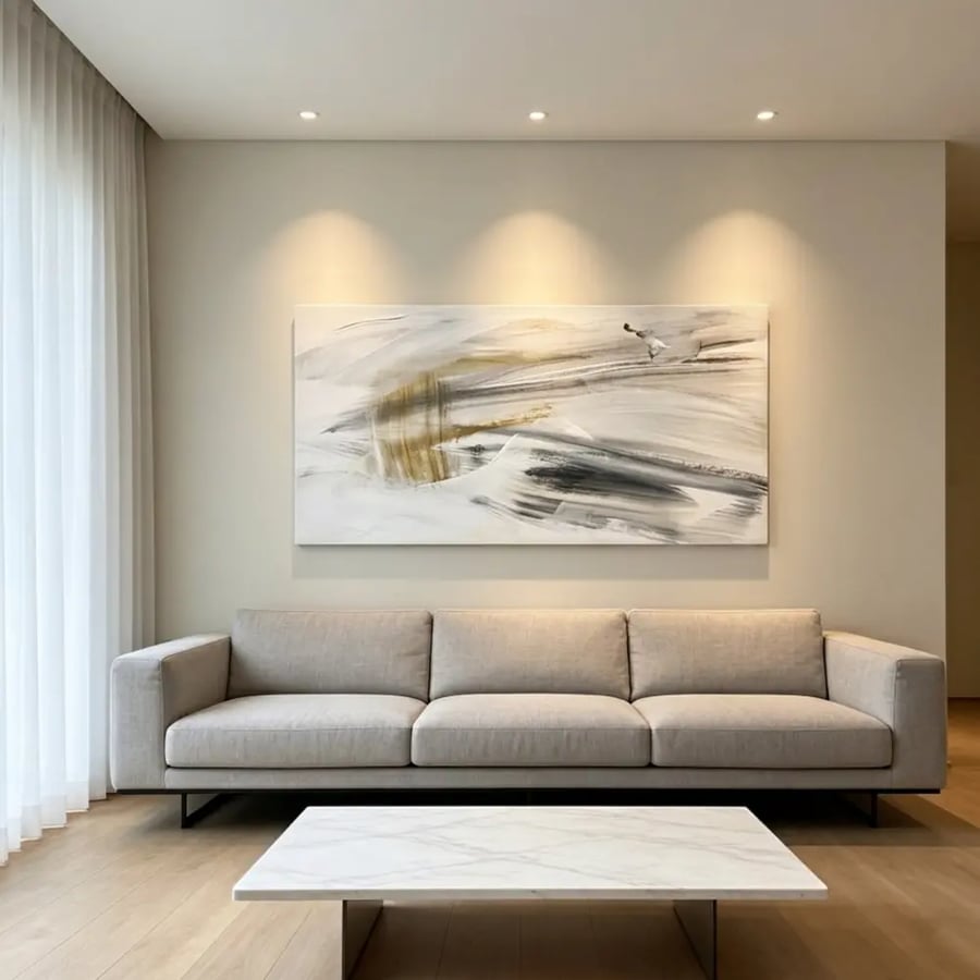 لوحة جدارية عرضية فن تجريدي تصميم عصري