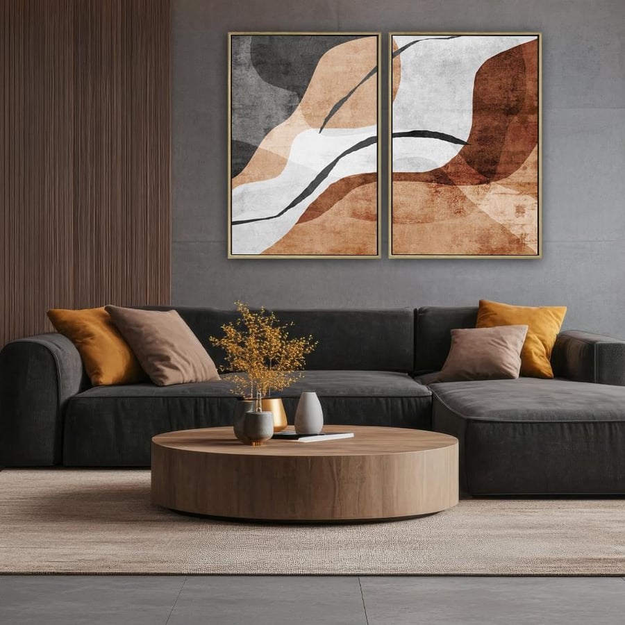 لوحة ثنائية تصميم عصري
