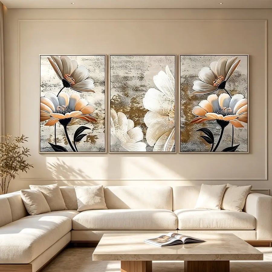 لوحة ثلاثية تصميم عصري
