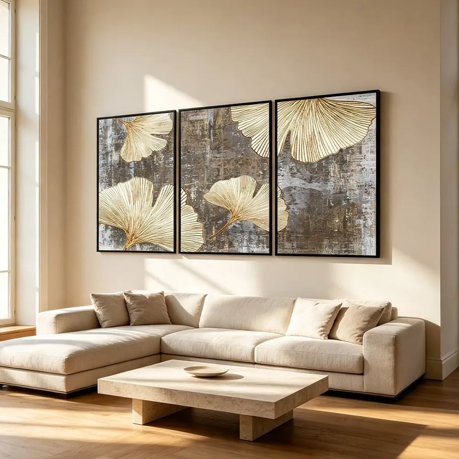 لوحة ثلاثية تصميم عصري