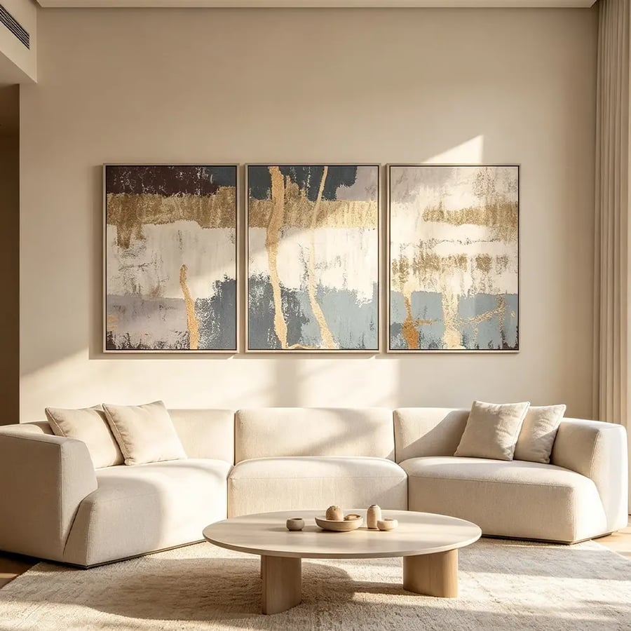 لوحة ثلاثية تصميم عصري
