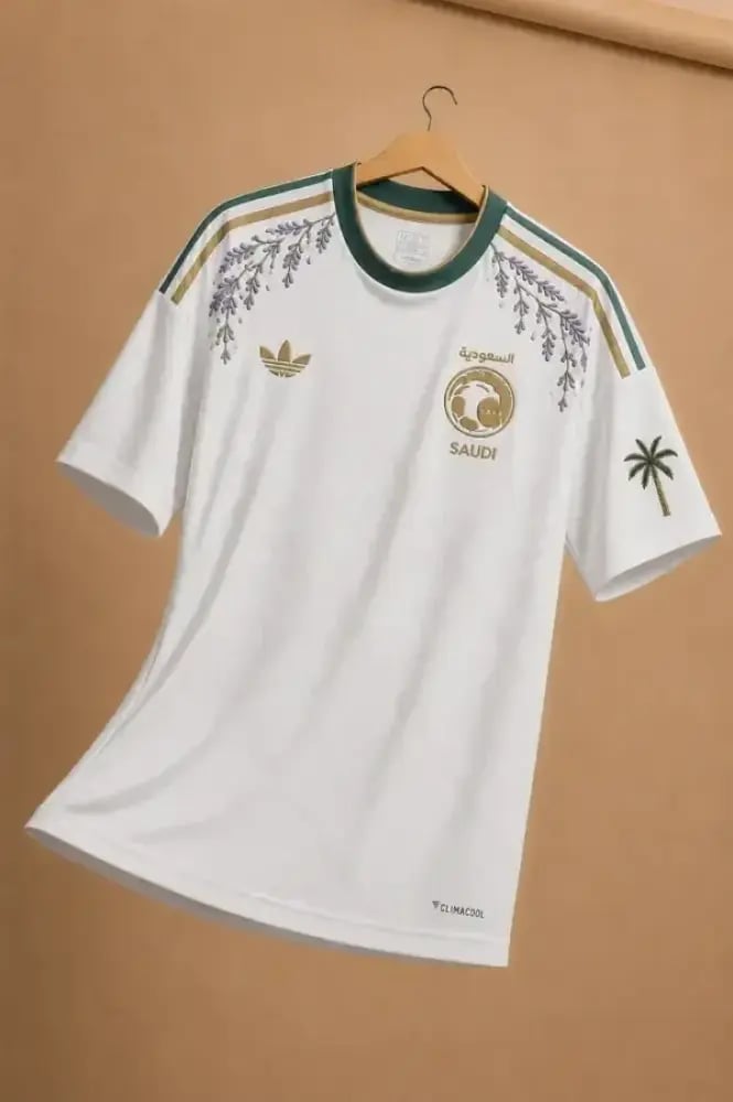 تيشيرت المنتخب السعودي (إصدار كأس العالم 2026 نسخة الخزامى)