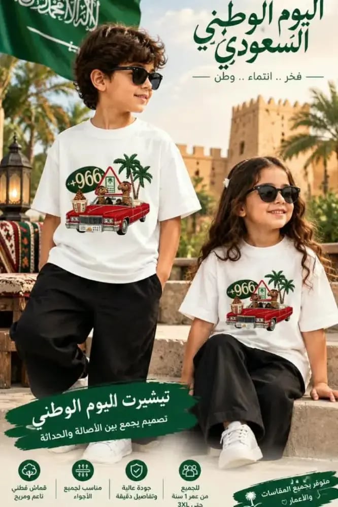 تيشيرت اليوم الوطني للأطفال