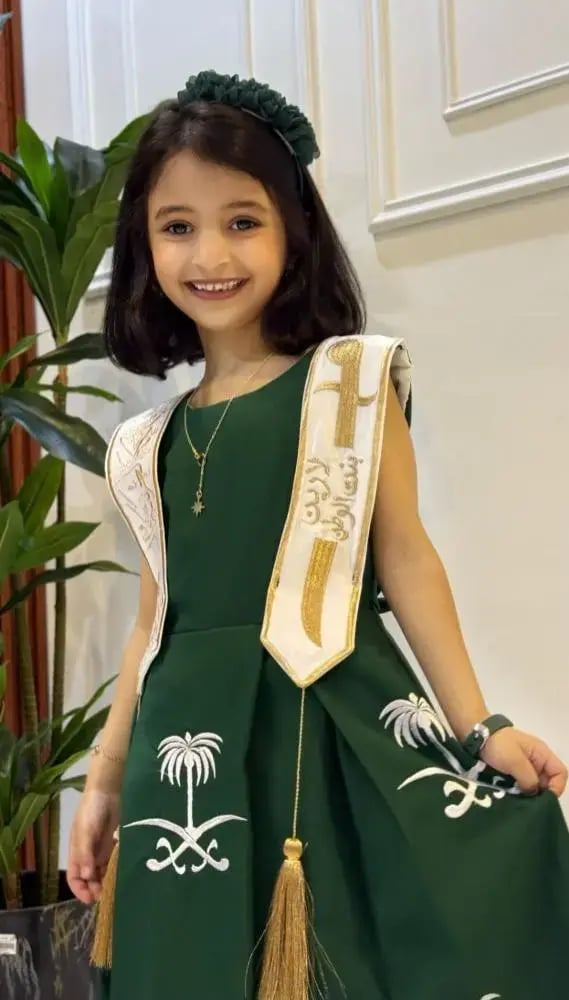 فستان اليوم الوطني السعودي