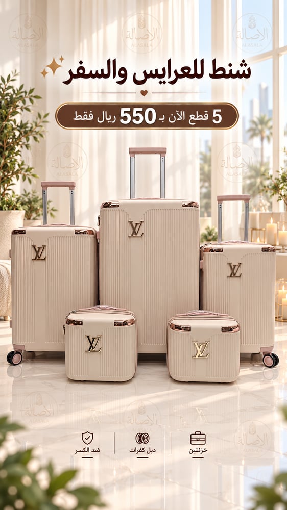 طقم عرايسي فاحر 5 قطع