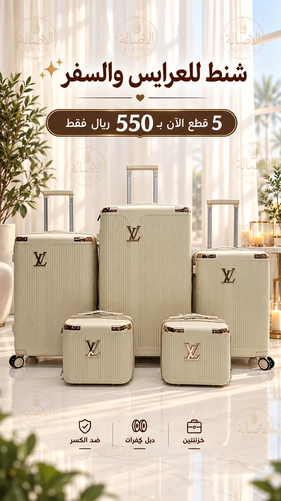 طقم للعرايس والسفر 5 قطع