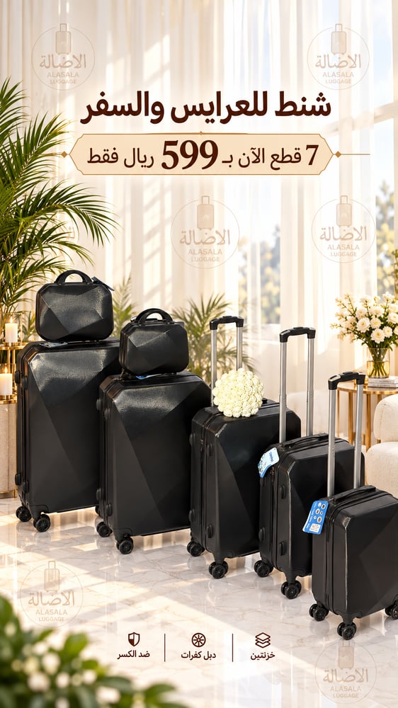 طقم للعرايس والسفر من 7 قطع