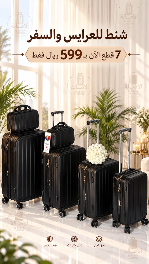 طقم للعرايس والسفر 7 قطع