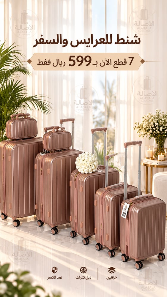 طقم للعرايس والسفر 7 قطع