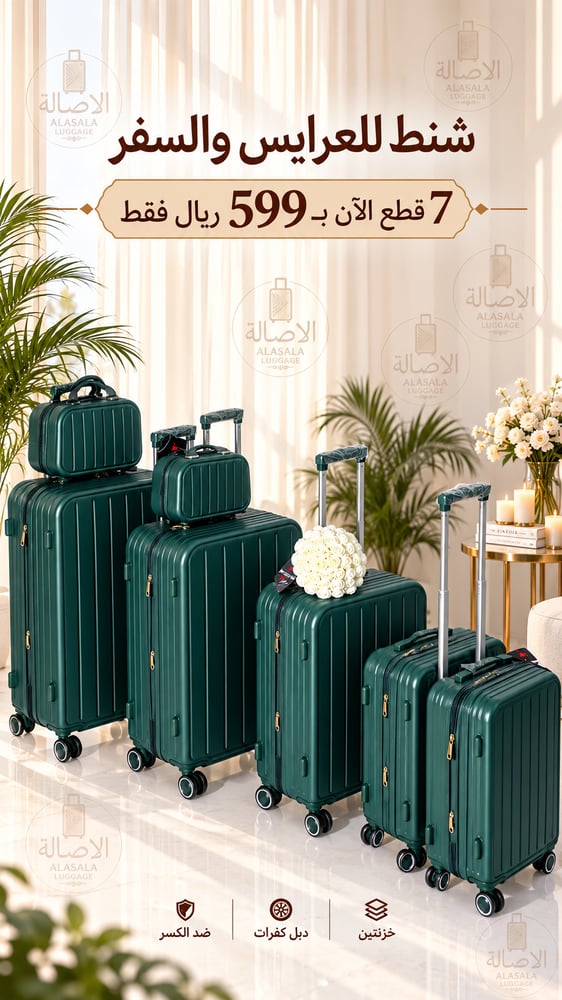 طقم للعرايس والسفر 7 قطع