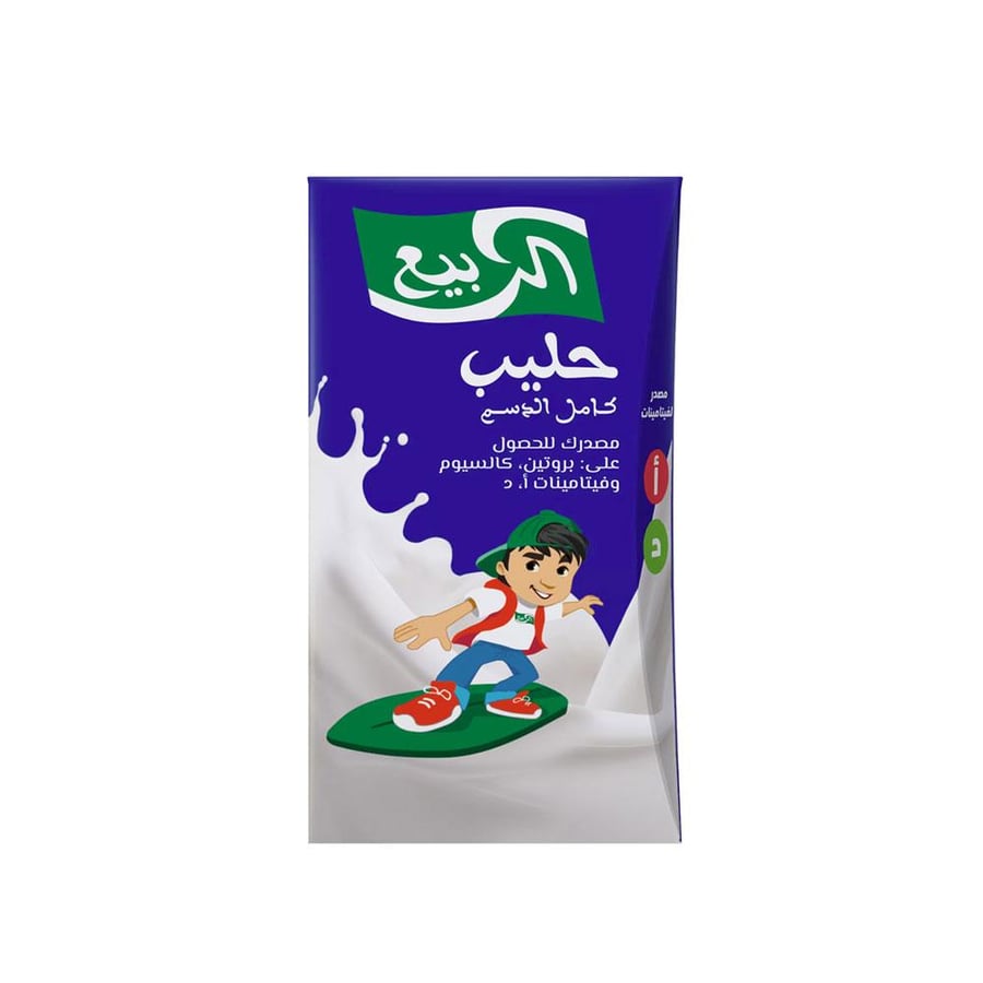 الربيع حليب كامل الدسم 125 مل