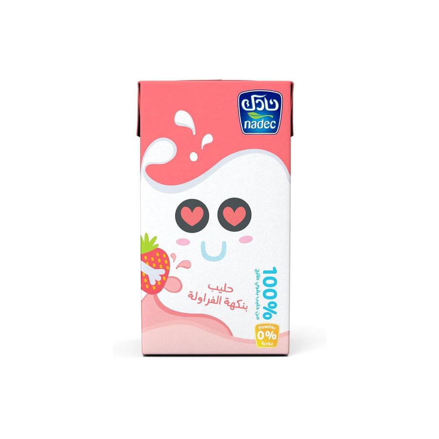 نادك حليب بنكهة الفراولة 125مل
