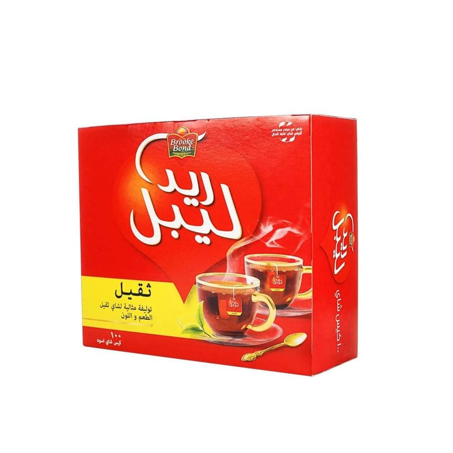 رد ليبل اكياس شاي دائرية 100كيس*2جم