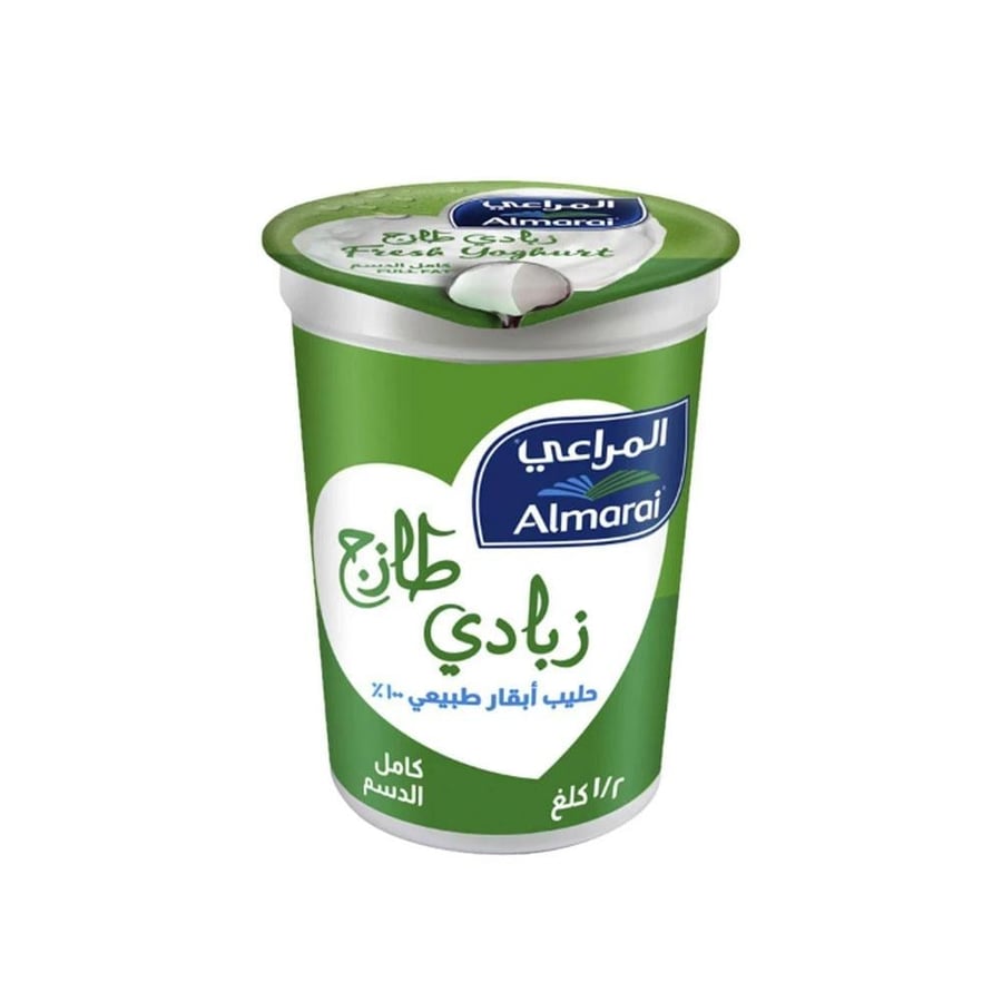 المراعي زبادي طازج كامل الدسم 500 جم