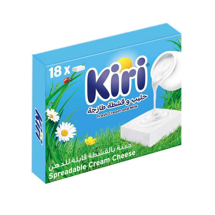 كيري جبنه بالقشطة الطازجة 18حبة 293 جرام